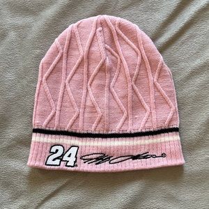 NWOT NASCAR Jeff Gordon Pink Knit Hat